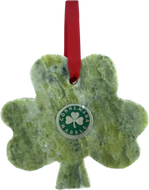 CARVED CONNEMARA MARBLE SHAMROCK CHRISTMAS DECORATION