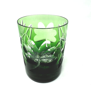 Green Shamrock Tumbler -  Slightly Imperfect