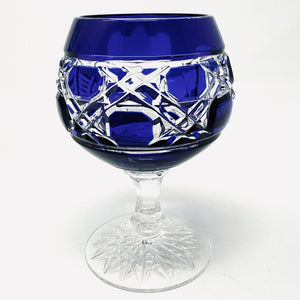 Blue Claddagh Ring Brandy Glass