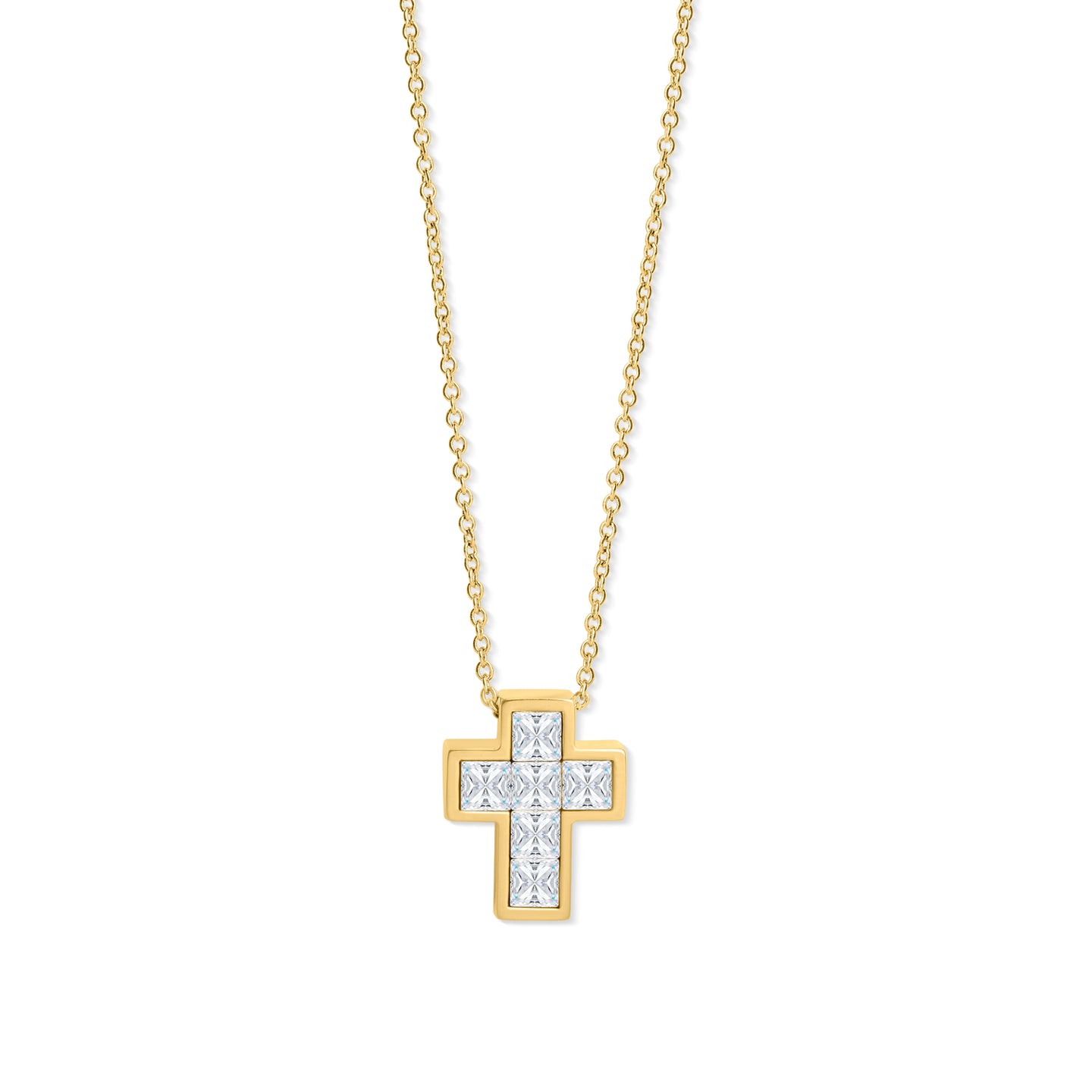 Cross Pendant set with Crystals