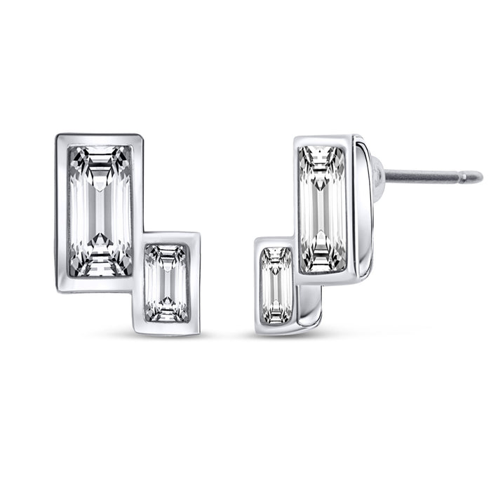 Art Deco Earrings - Rectangle