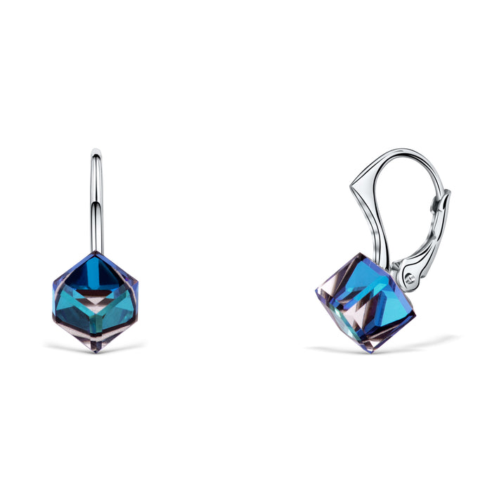 Cube Lever Back Earrings