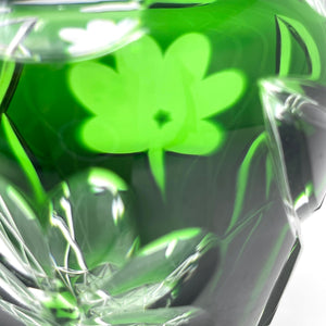 Emerald Green Shamrock Vase