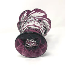 Load image into Gallery viewer, Amethyst Footed Centrepiece with Wheat Design