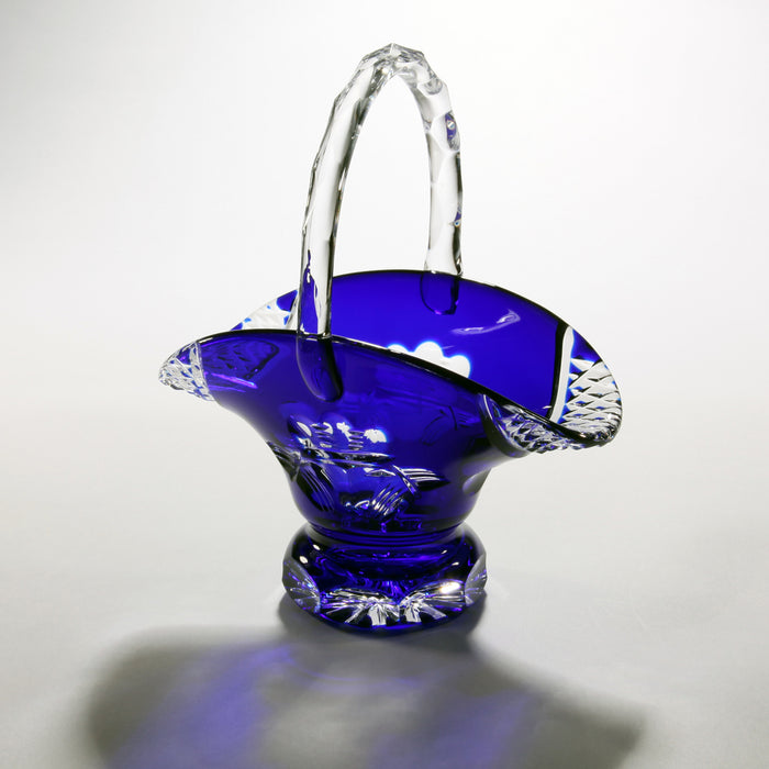 Claddagh Blue Crystal Wedding Basket