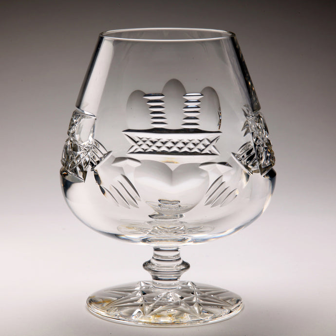 Claddagh Brandy Glass - Large