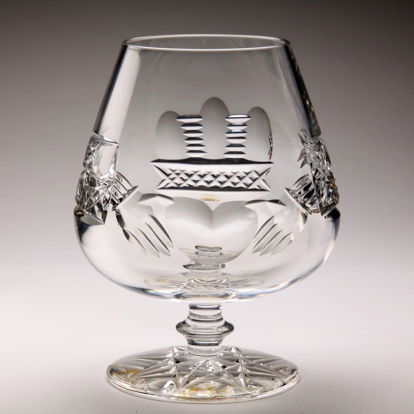 Claddagh Brandy Glass - Large