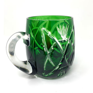 Emerald Green Shamrock Beer Mug