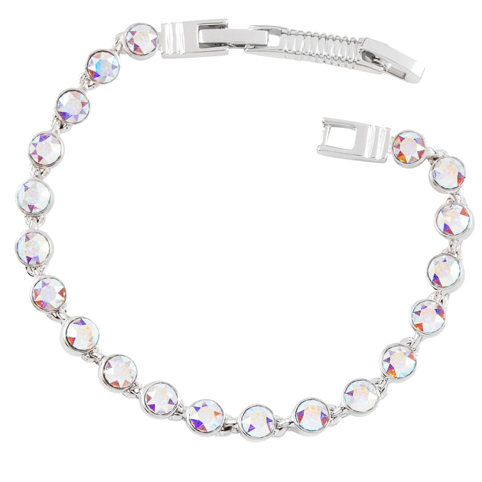 Aurora Borealis Crystal Tennis Bracelet (Small)
