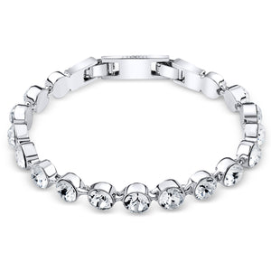 Clear Crystal Tennis Bracelet