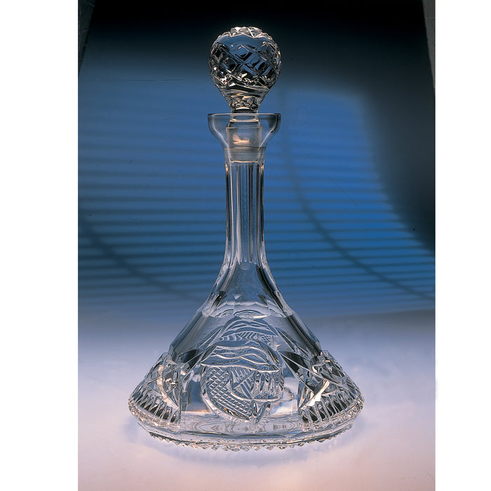 Mise Eire Crystal Ship's Decanter