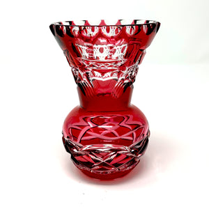 Red Claddagh Vase