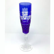 Blue Claddagh Champagne Glass