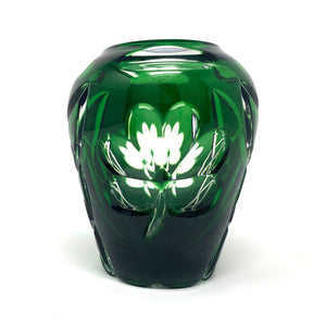 Emerald Green Shamrock Vase